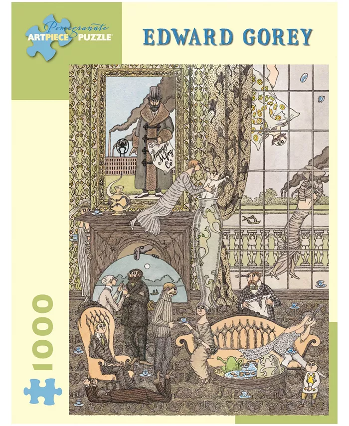 Pomegranate Communications， Inc. Edward Gorey - Frawgge Manufacturing Co. Puzzle- 1000 Pieces - Mycitystee