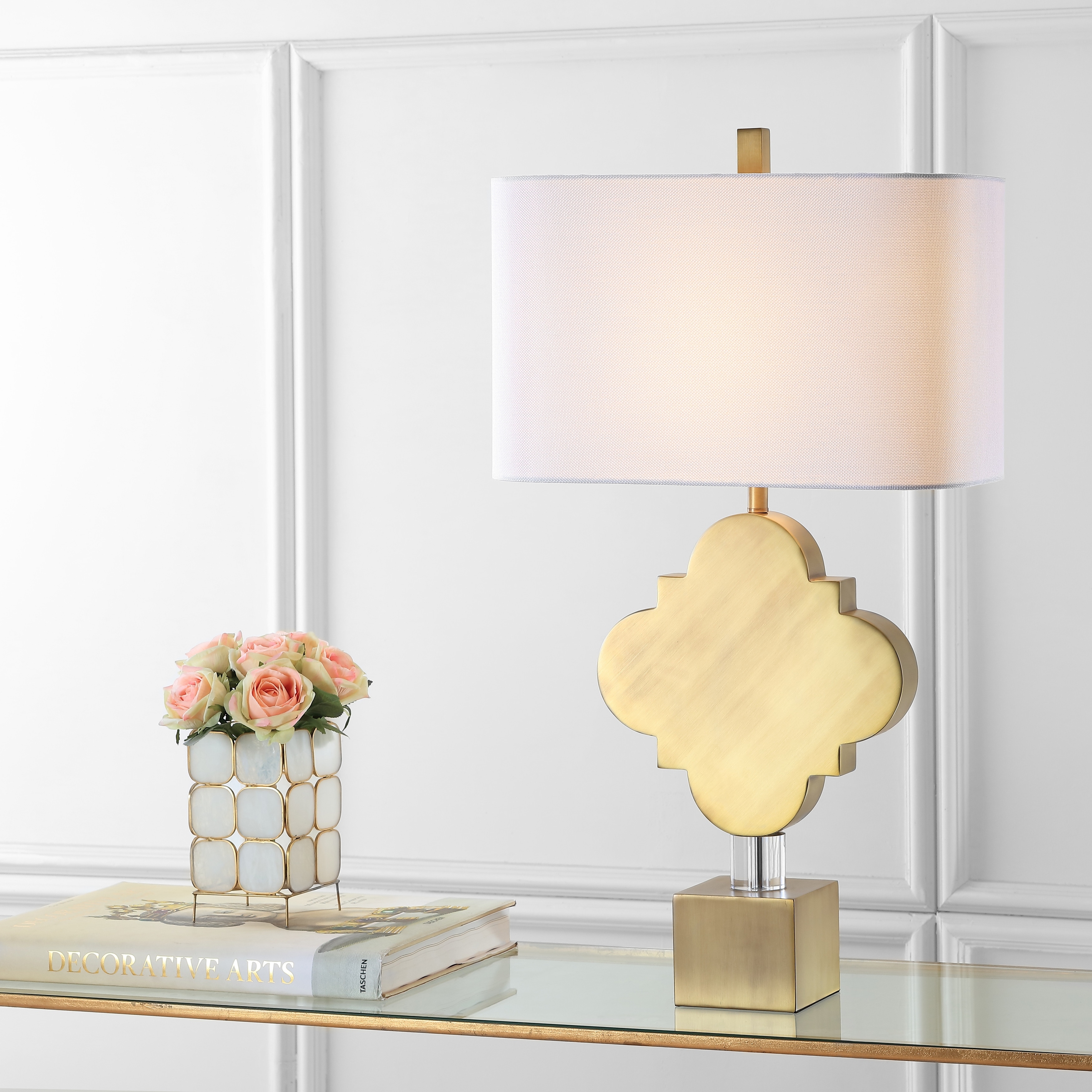 SAFAVIEH Lighting 32-inch Marina Gold LED Table Lamp - 18