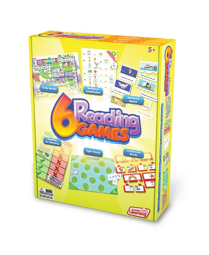 Junior Learning Reading Games Set of 6 Different Games - Mycitystee