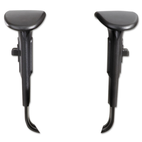 Adjustable T-Pad Arms for Safco Alday and Vue Series Task Chairs and Stools， 3.5 x 10.5 x 14， Black， 2/Set (3399BL) - Mycitystee