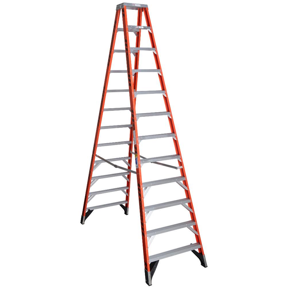 12 Ft. Type IAA Fiberglass Twin Ladder - Mycitystee