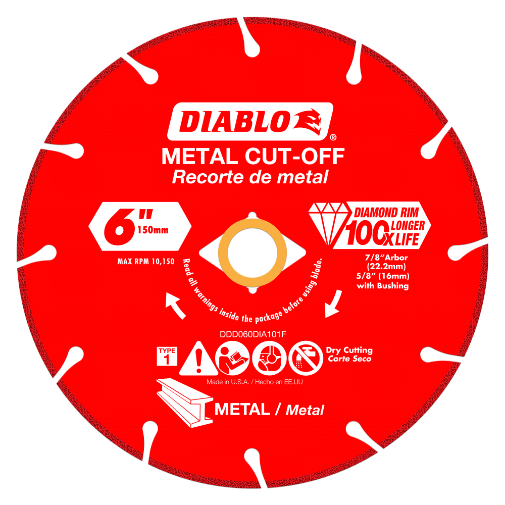 Diablo Tools 6 Diamond Metal Cut-Off Blade - Mycitystee
