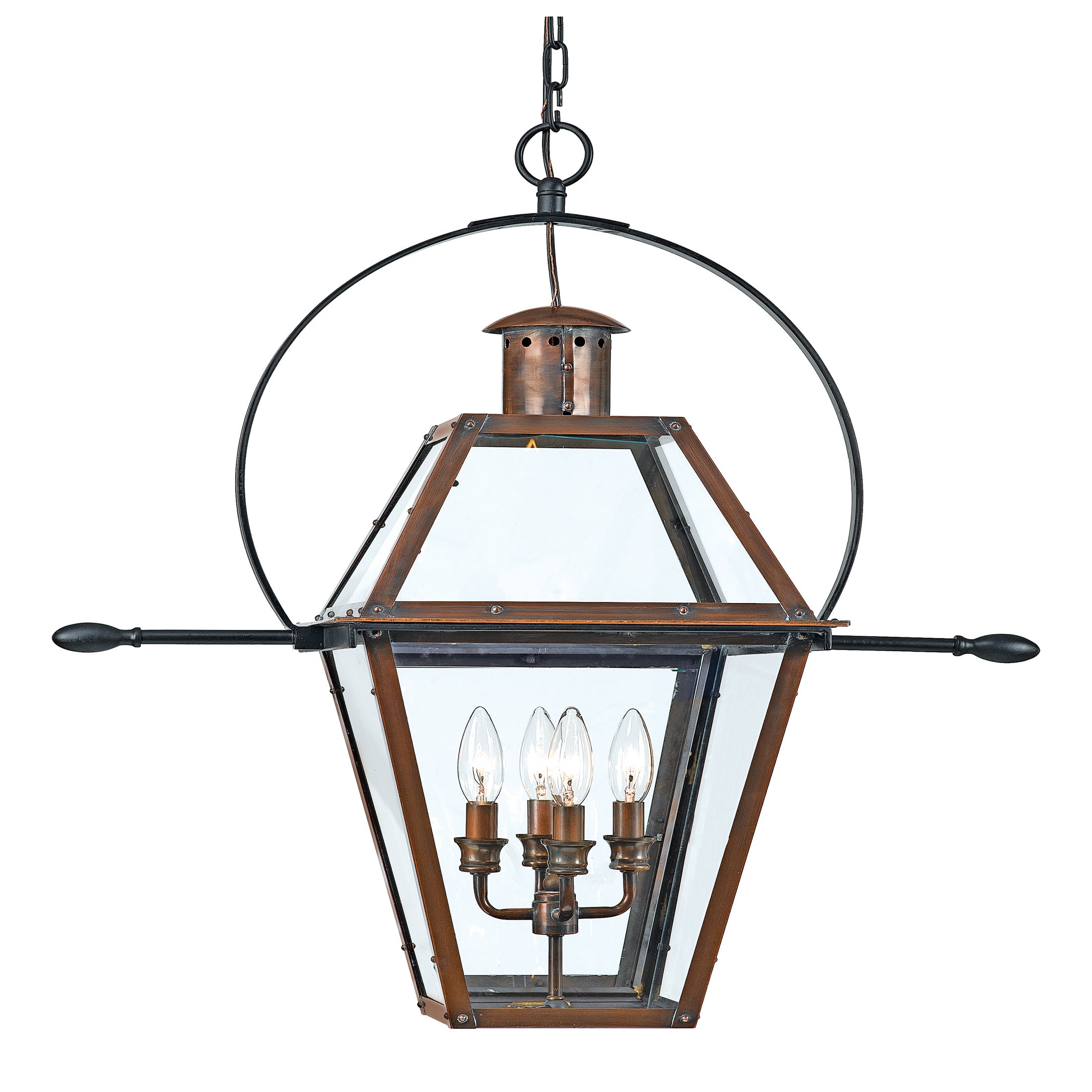 Copper Grove Kran 4-light Aged Copper Outdoor Hanging Lantern - Mycitystee