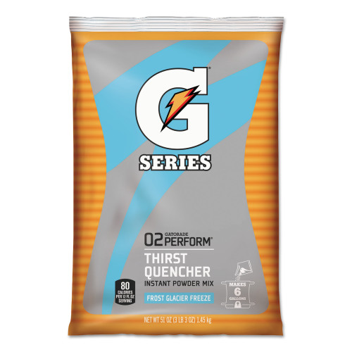 Gatorade Original Powdered Drink Mix， Glacier Freeze， 51oz Packet， 14/Carton (33676) - Mycitystee
