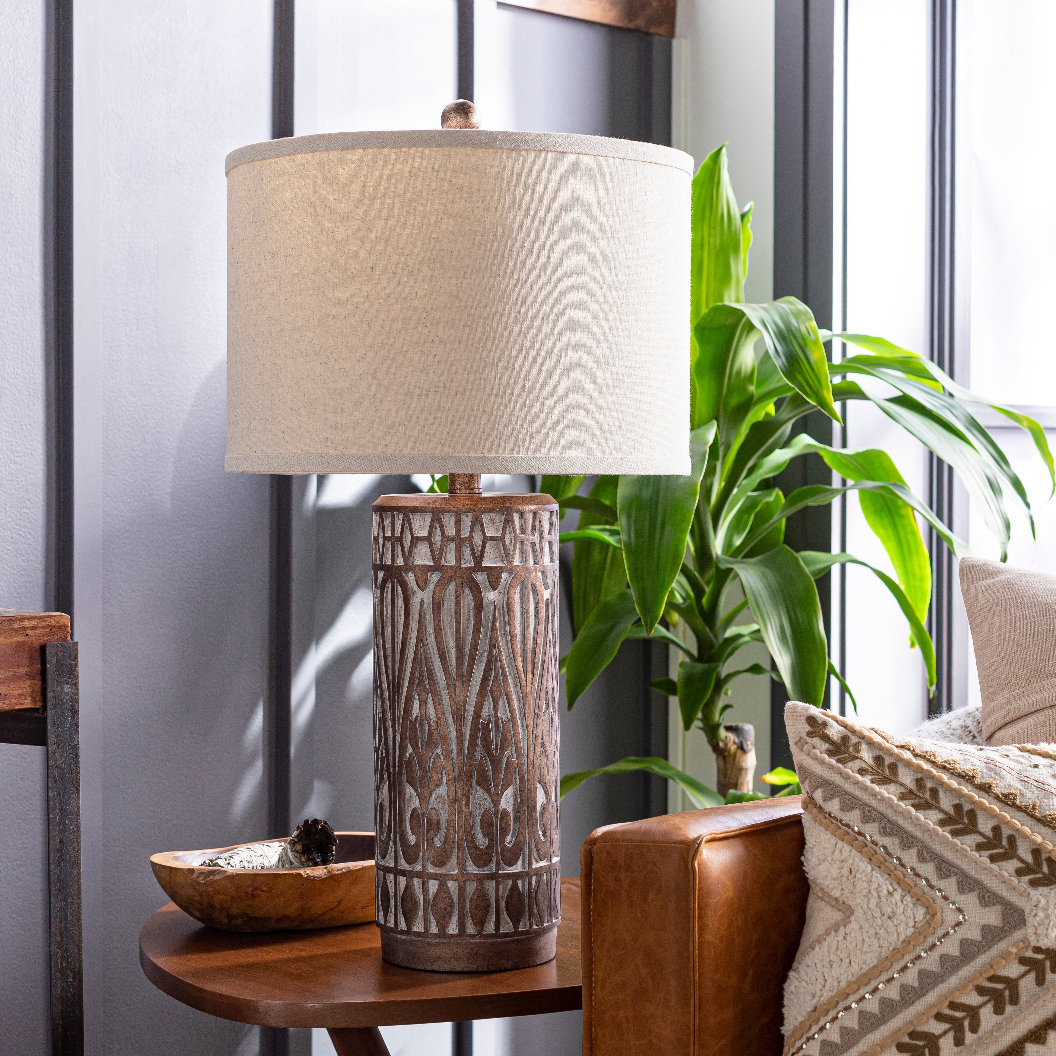 Artistic Weavers Marnie Bronze Bohemian 26-inch Table Lamp - 26