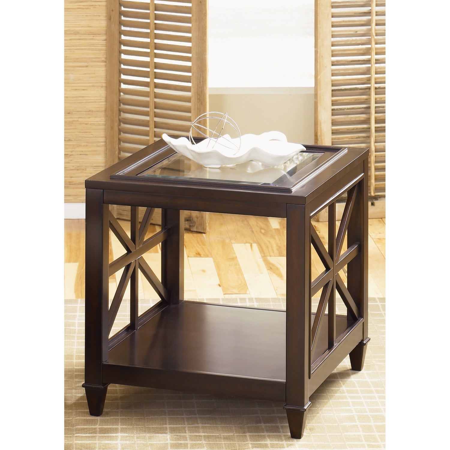 Liberty Caroline Espresso Stain End Table - Mycitystee