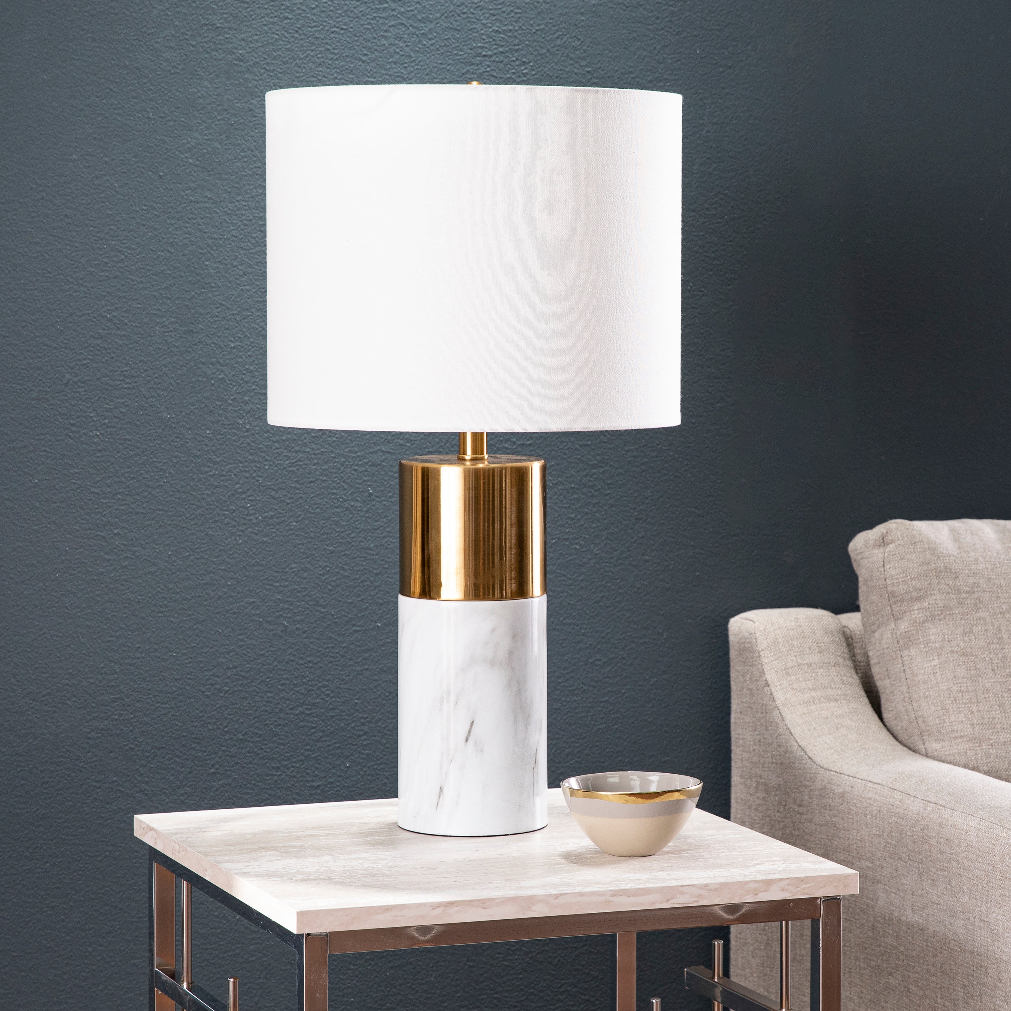 SEI Furniture Malonia White Table Lamp - Mycitystee