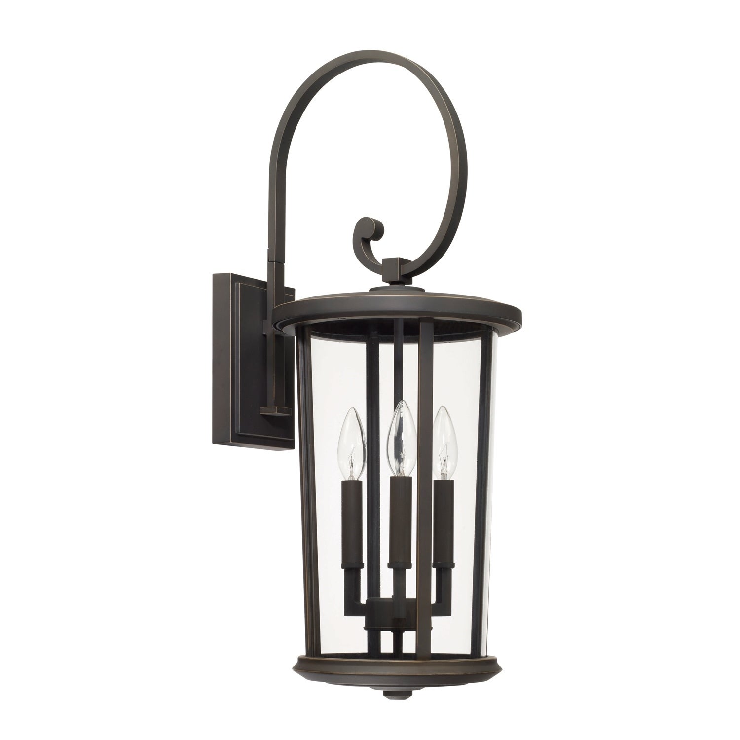 Howell 3-light Oiled Bronze Outdoor Wall Lantern - Mycitystee