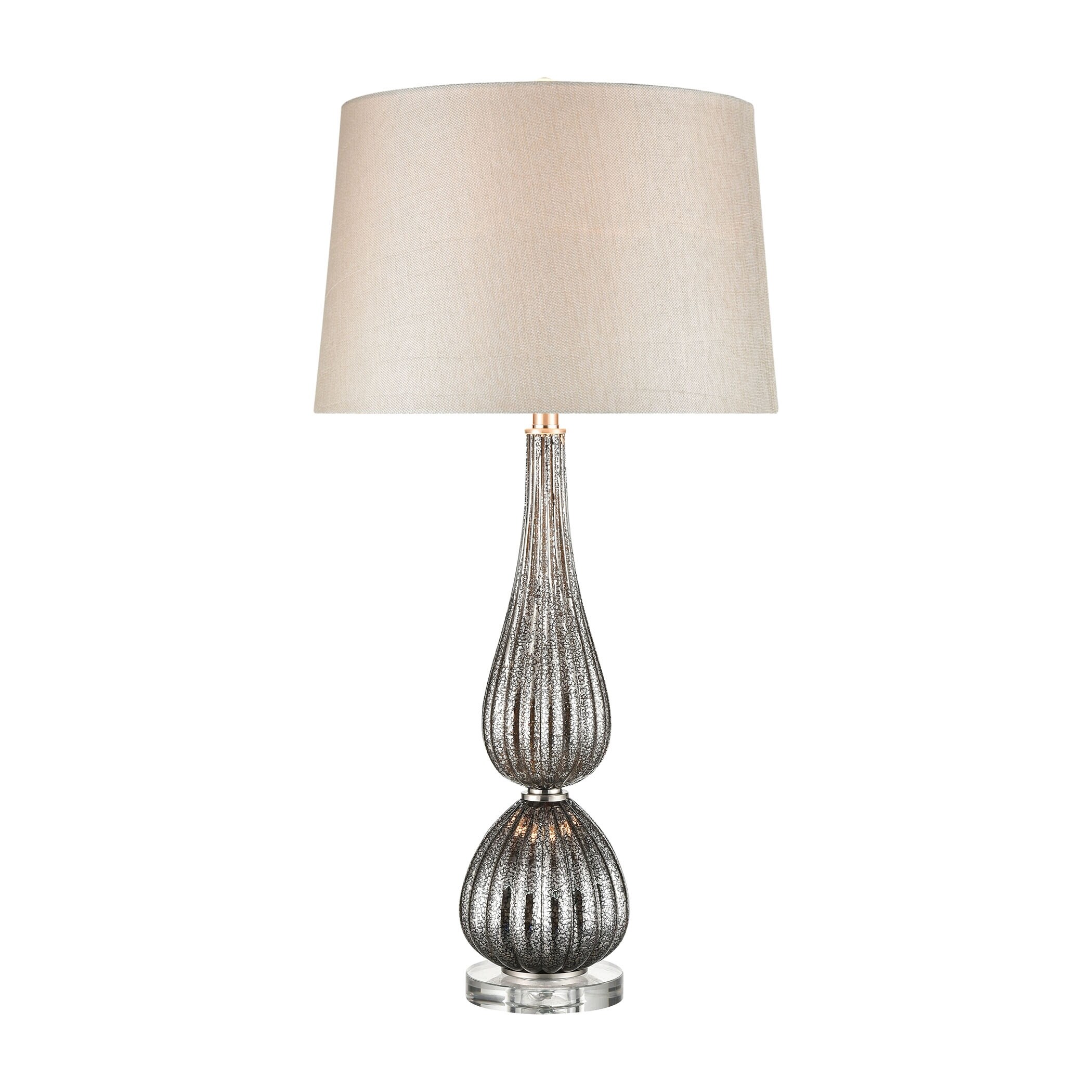 Mariani glass table lamp in Silver Mercury Set of 2 - Mycitystee