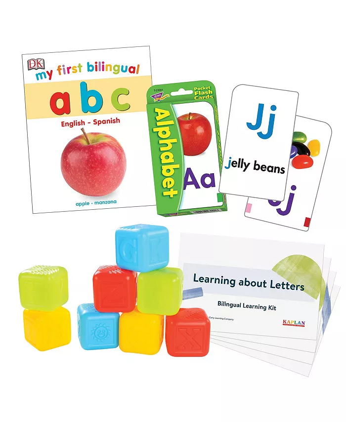Kaplan Early Learning - Learning About Letters Learning Kit - Bilingual - Mycitystee