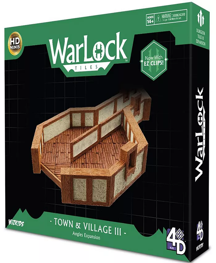 WizKids Games WarLock Tiles Town Village III Angles Miniatures Role Playing Game Table top Accessory - Mycitystee