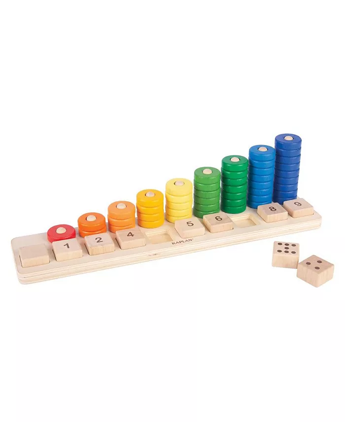 Kaplan Early Learning Co. Natural Wooden Stack and Sort Board - Mycitystee