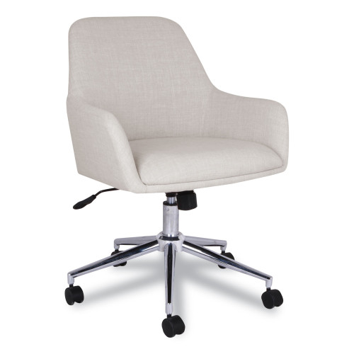 Workspace by Alera Mid-Century Task Chair， Supports Up to 275 lb， 18.9