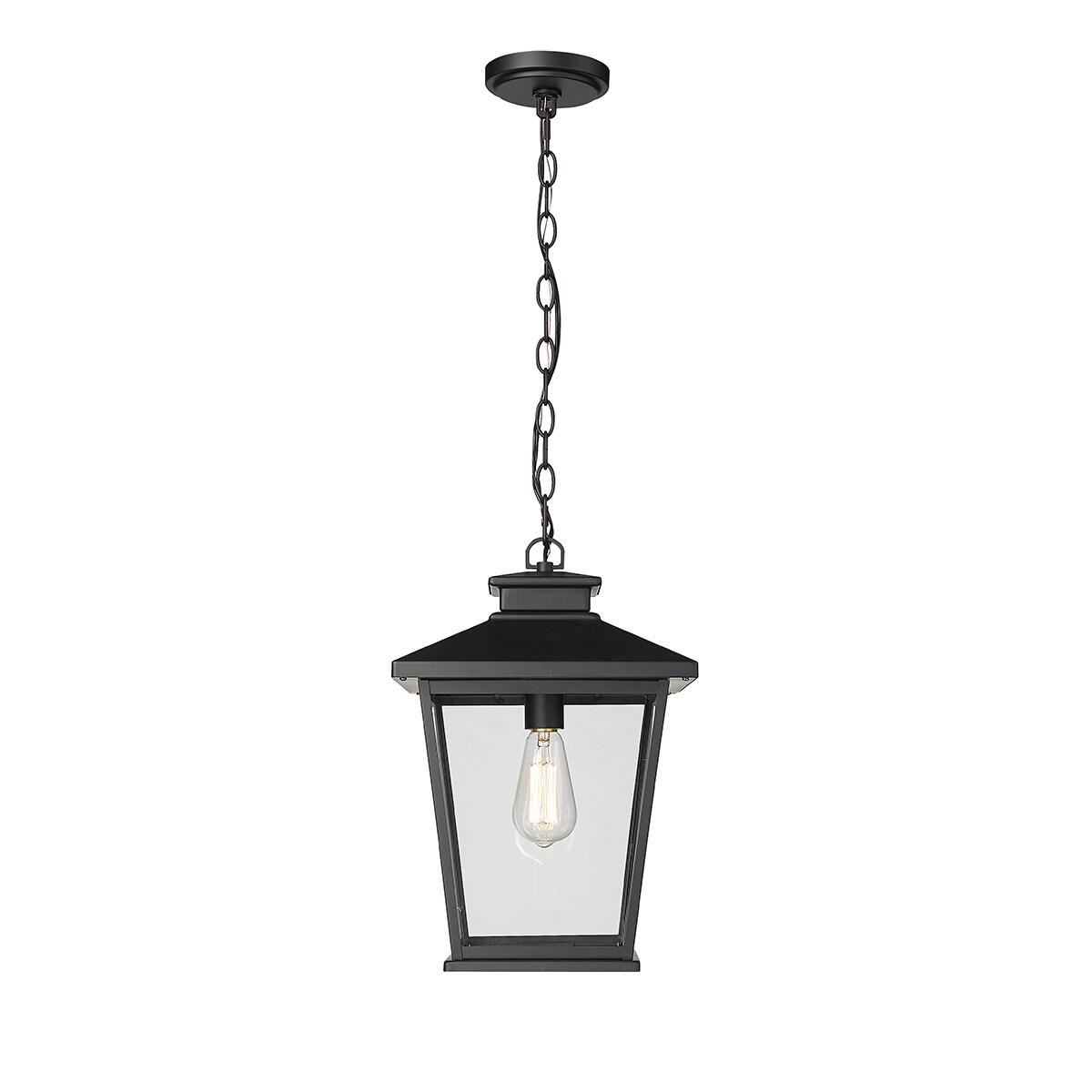 Millennium Lighting Bellman 1 Light Outdoor Hanging Lantern with Clear Seedy Glass Shades - Mycitystee