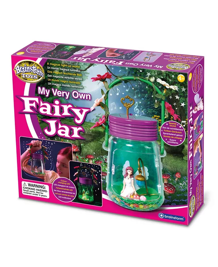 Flat River Group Brainstorm Toys My Very Own Fairy Jar Light Sounds - Mycitystee