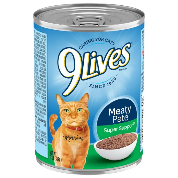 9 Lives 13 oz Meaty Pate Super Supper Cat Food - Mycitystee