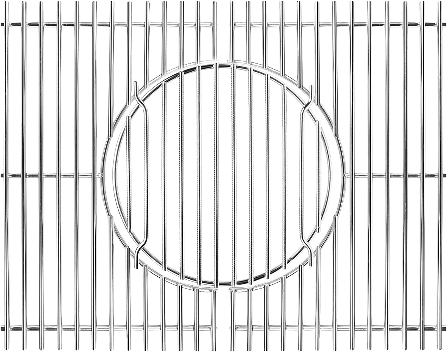 GBS Cooking Grates Kit for Weber Spirit 300, Spirit II 300 Front Knobs 3 Burner Gas Grills, Gourmet Barbeque System Grid Set - Mycitystee