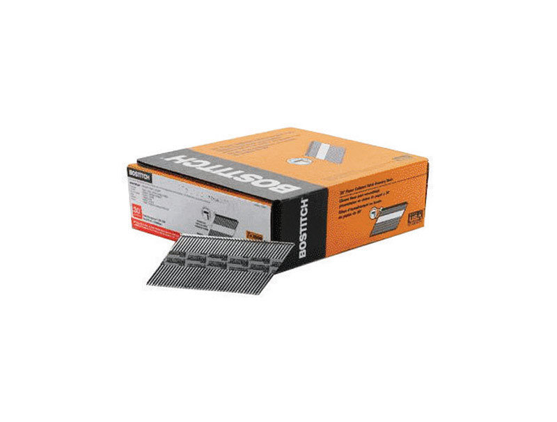 Bostitch 3-1/2 in. 11 Ga. Angled Strip Galvanized Nails 33 deg 2，000 pk - Mycitystee