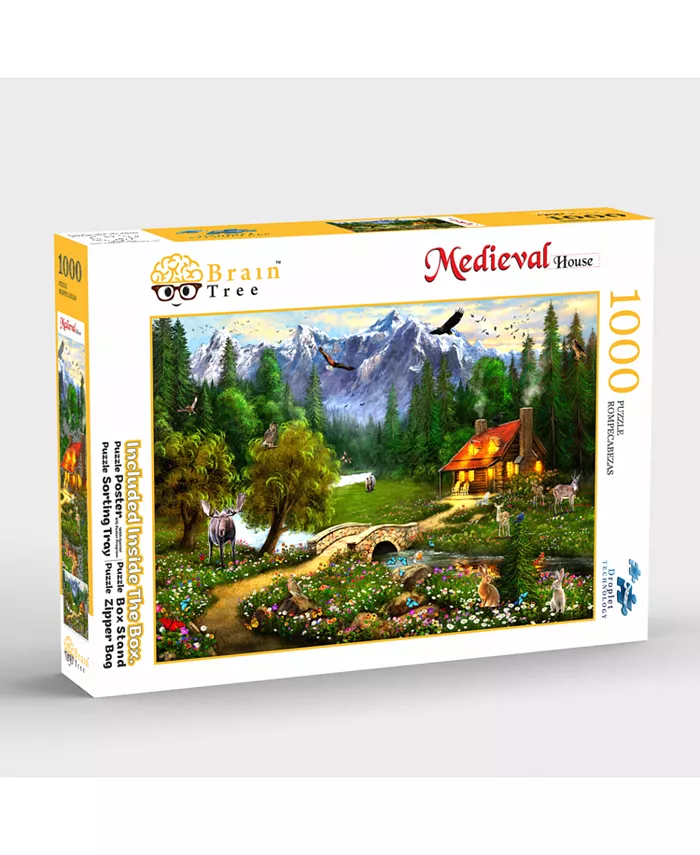 Brain Tree Games Medieval House1000 Piece Jigsaw Puzzle - Mycitystee