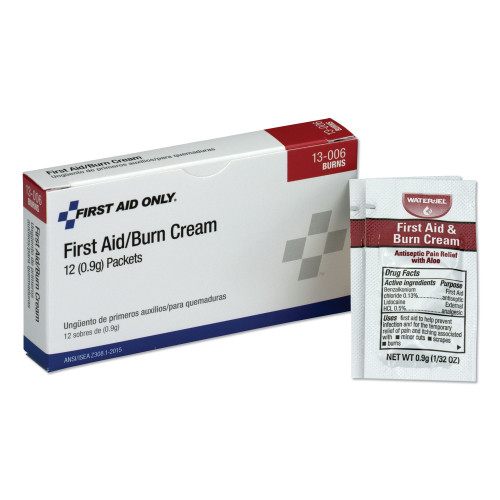 PhysiciansCare First Aid Kit Refill Burn Cream Packets， 0.1 g Packet， 12/Box (13006) - Mycitystee