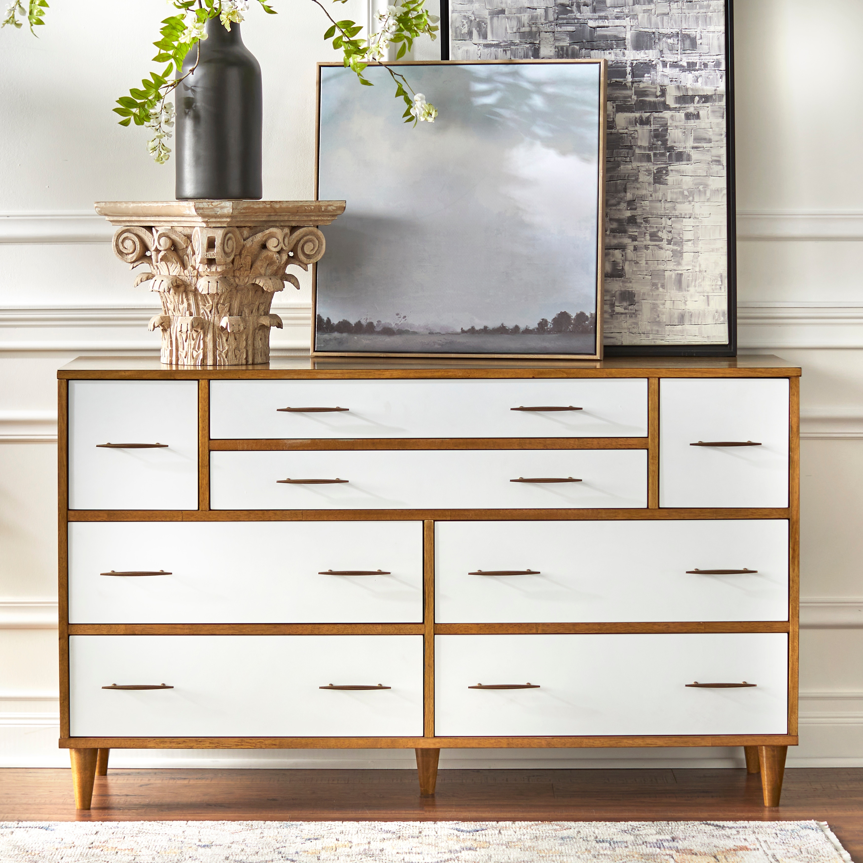 Lifestorey Ana 8-Drawer Mid-Century Modern Dresser - - 28626267 - Mycitystee