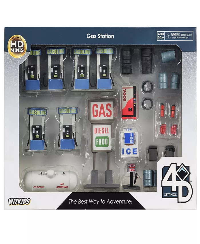 WizKids Games 4 Dimensional Setting Gas Station Accessory Tabletop Role Playing Game 24 Piece Set - Mycitystee