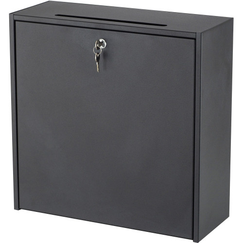 Safco Wall-Mountable Interoffice Mailbox， 18w x 7d x 18h， Black (4259BL) - Mycitystee
