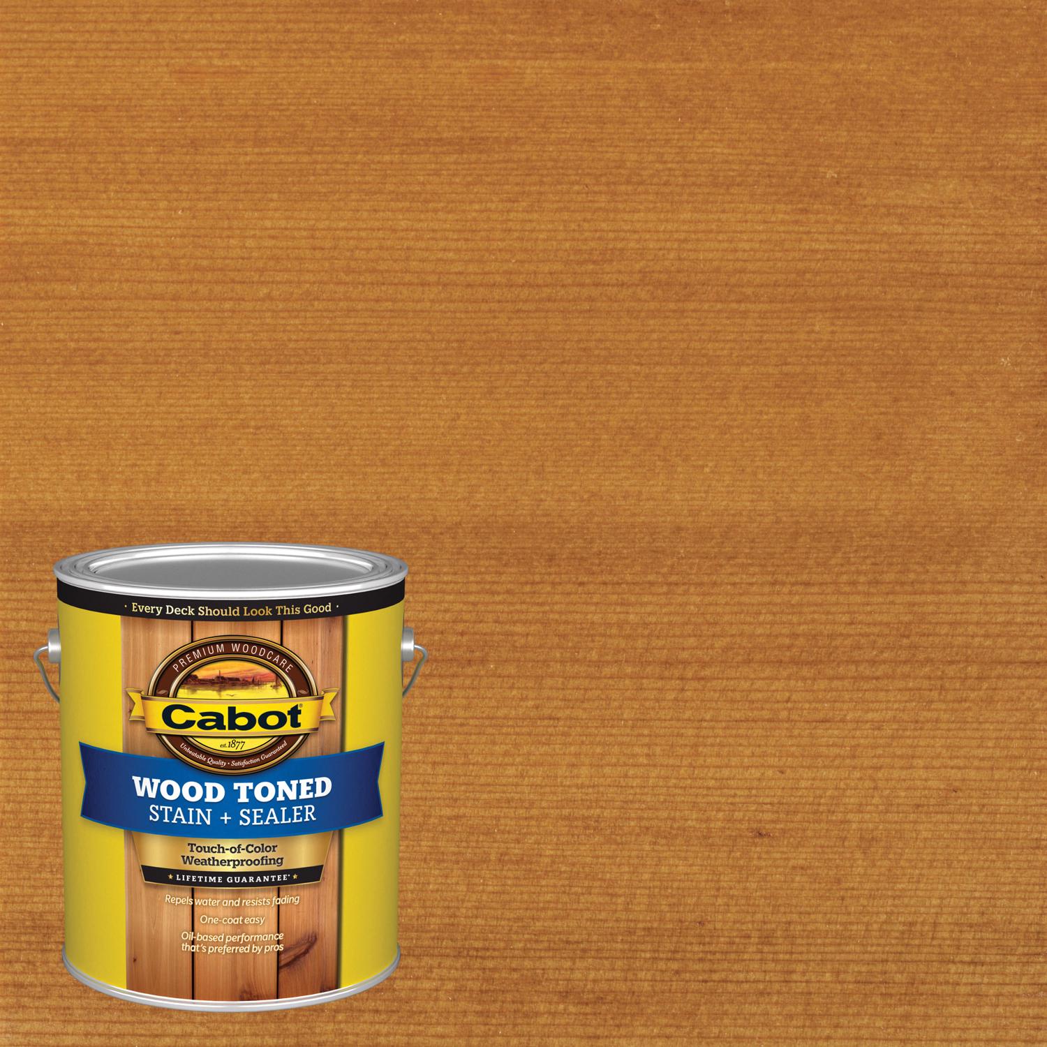 Cabot Wood Toned Transparent Heartwood Oil-Based Deck and Siding Stain 1 gal - Mycitystee