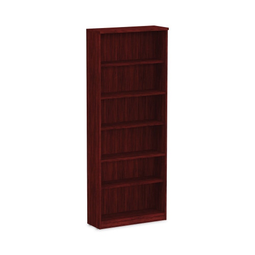 Alera Valencia Series Bookcase， Six-Shelf， 31.75w x 14d x 80.25h， Mahogany (VA638232MY) - Mycitystee