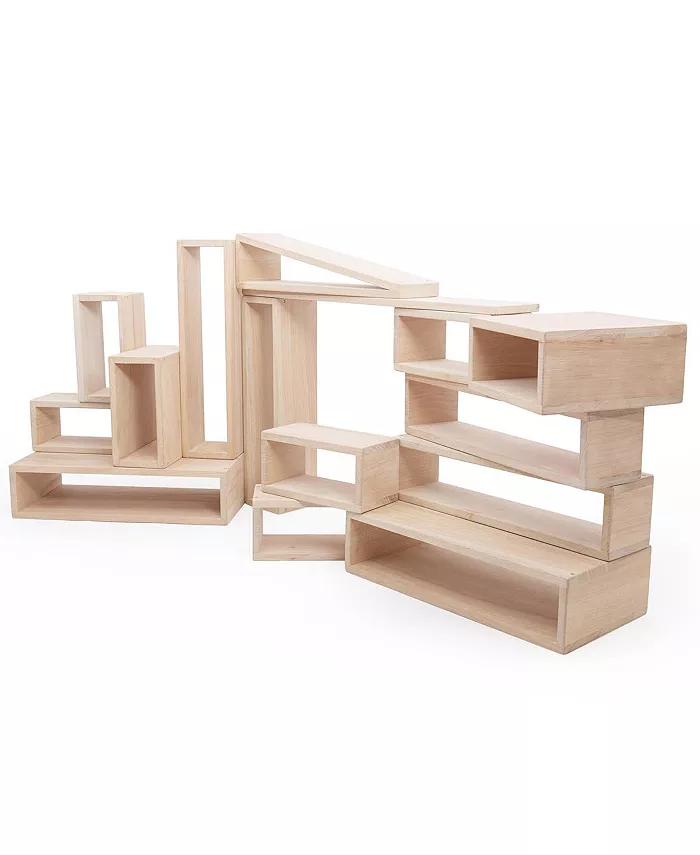 Guidecraft Outdoor Hollow Blocks - 25 Piece Set - Mycitystee