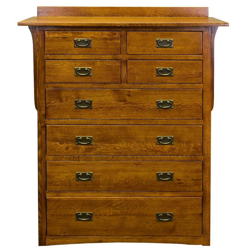 Mission Solid Oak 8 Drawer Dresser - Michael's Cherry (MC-A) - - 37188981 - Mycitystee