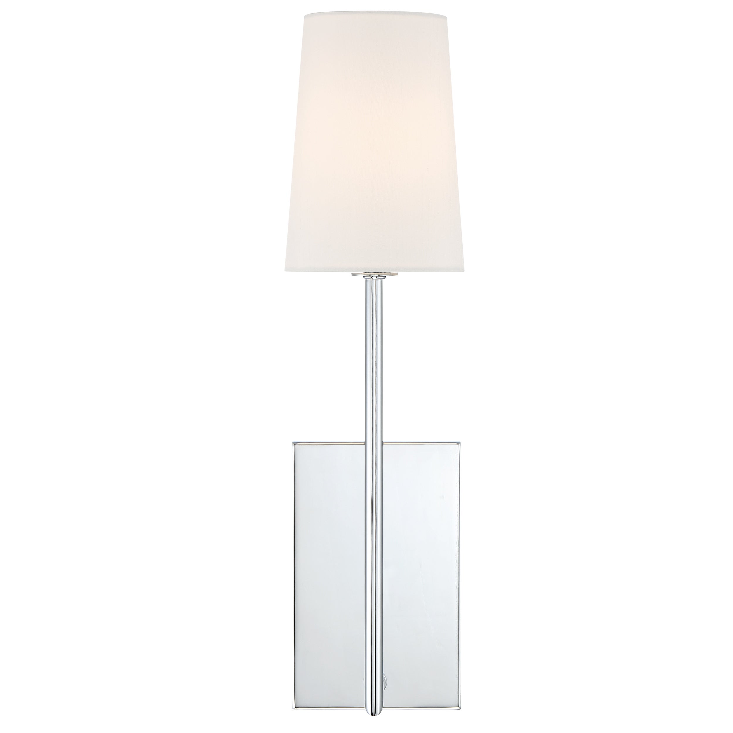 Lena 1 Light Polished Chrome Wall Mount - 4.5'' W x 18'' H x 7'' D - Mycitystee