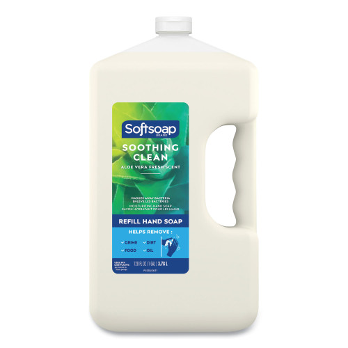 Softsoap Liquid Hand Soap Refill with Aloe， Aloe Vera Fresh Scent， 1 gal Refill Bottle (01900EA) - Mycitystee