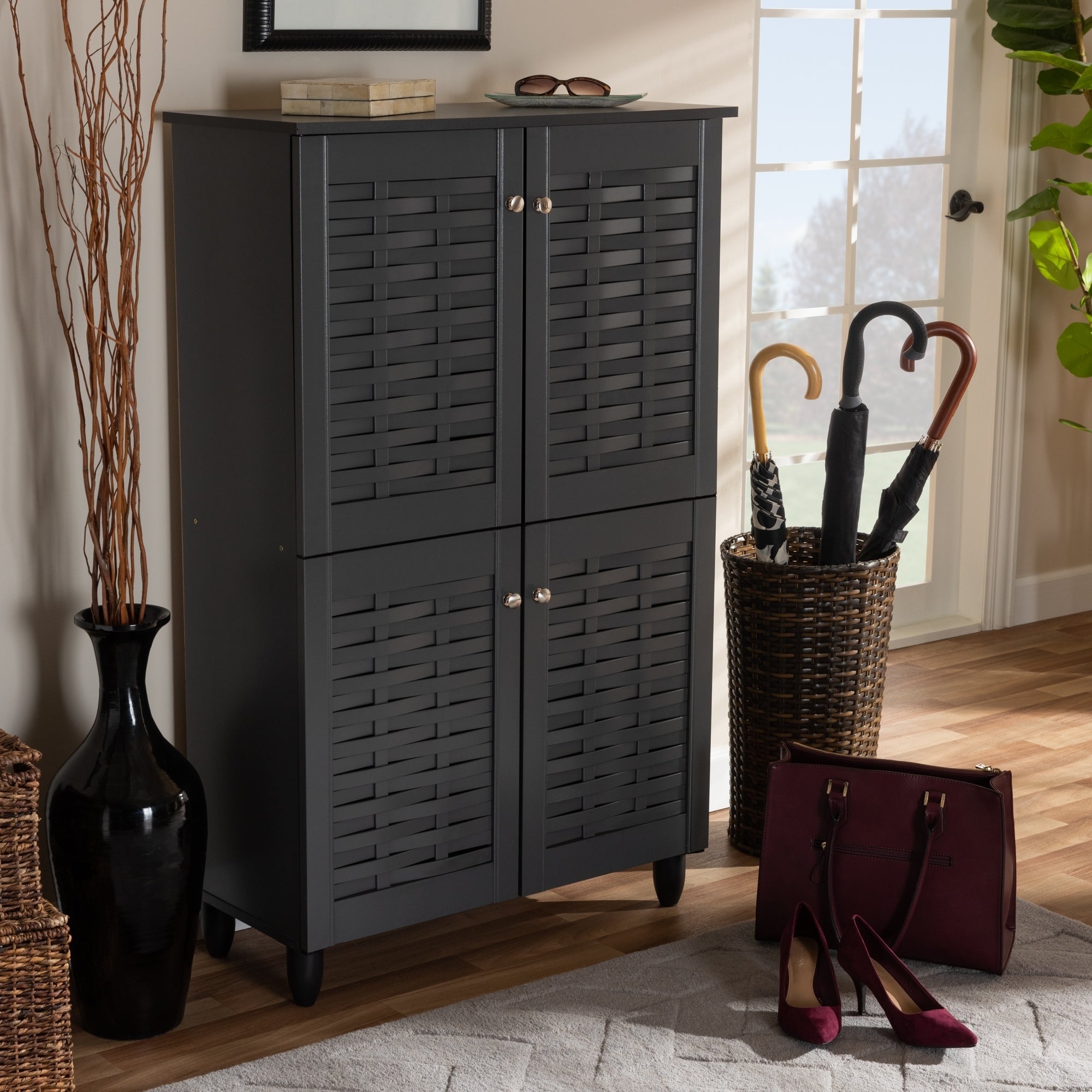 Contemporary Shoe Storage Cabinet - - 26396255 - Mycitystee