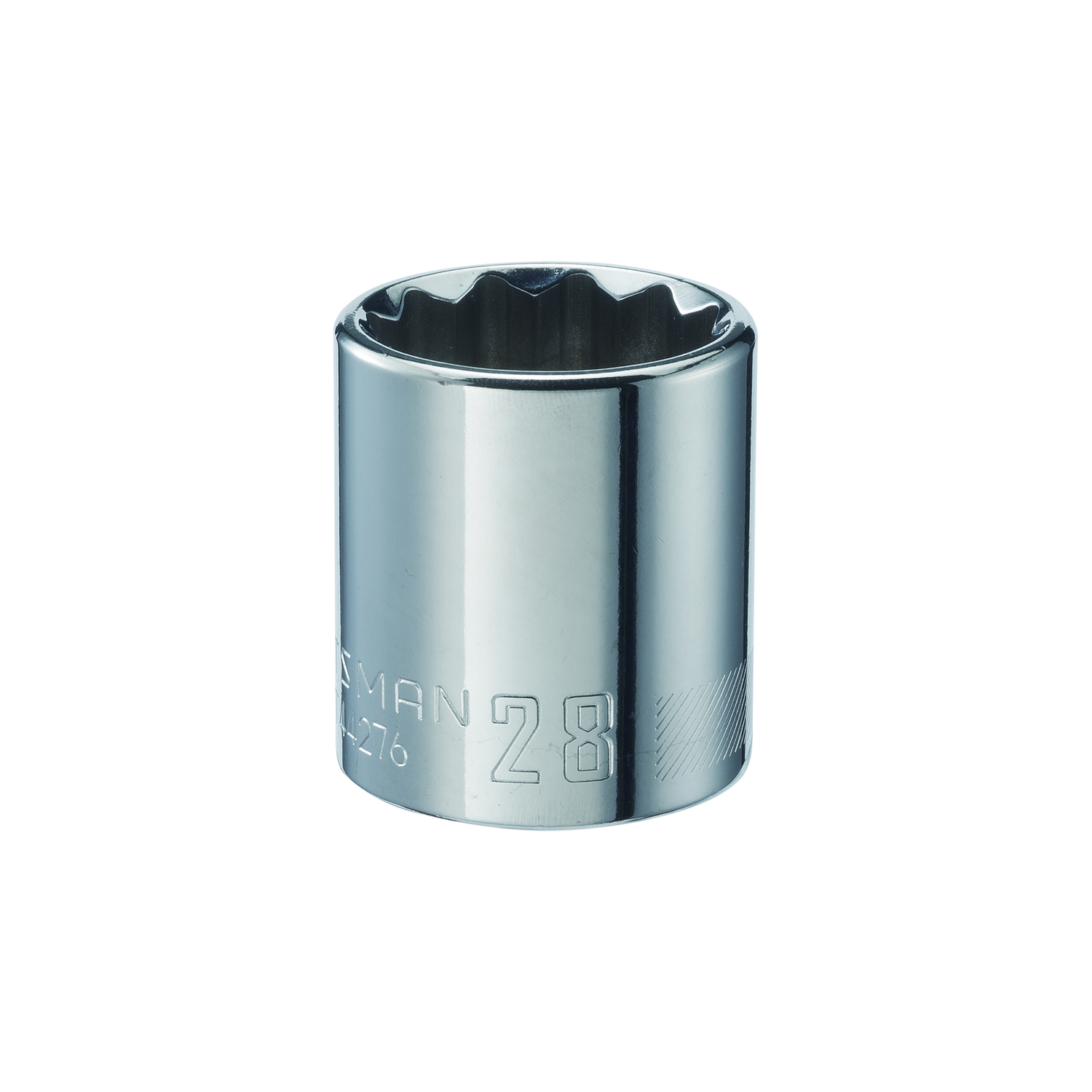 Craftsman 28 mm X 1/2 in. drive Metric 12 Point Standard Socket 1 pc - Mycitystee