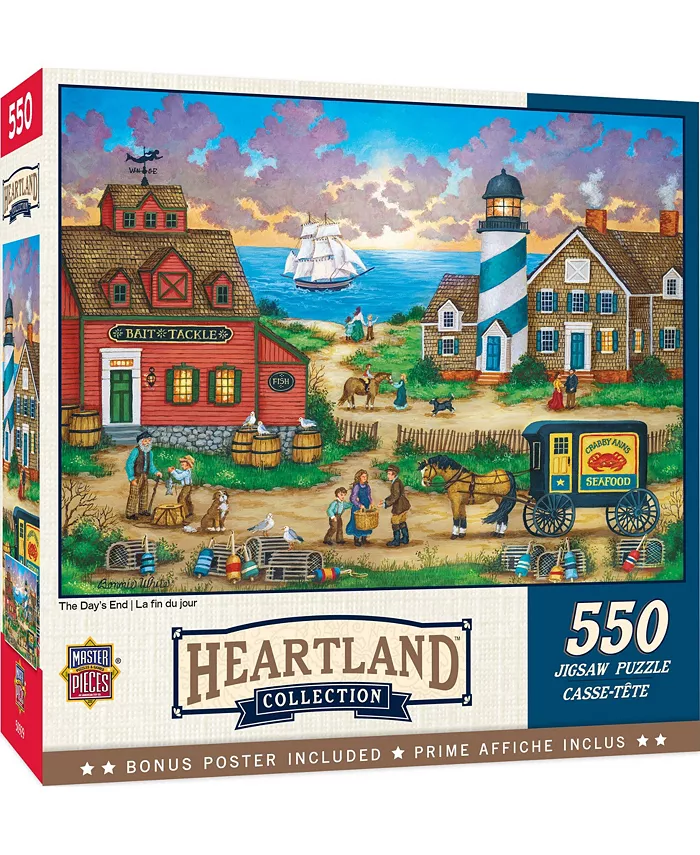 MasterPieces Puzzles MasterPieces 550 Piece Jigsaw Puzzle for Adults - The Days End - Mycitystee