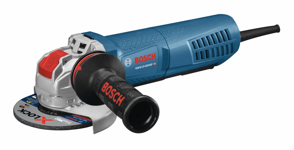 Bosch 5 In. X-LOCK Variable-Speed Angle Grinder with Paddle Switch GWX13-50VSP from Bosch - Mycitystee