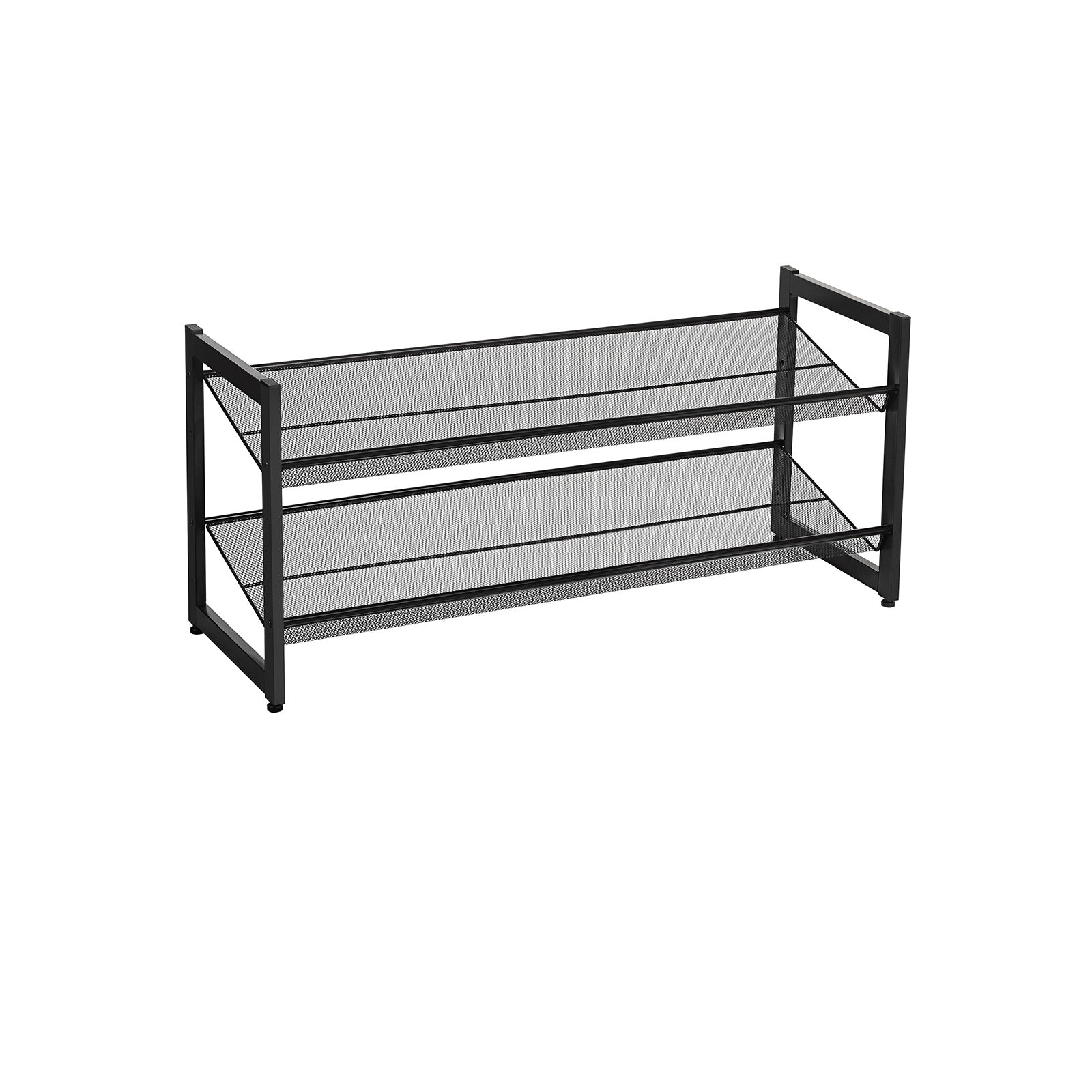 SONGMICS 2-Tier Shoe Storage Rack with Adjustable Shelves - Mycitystee