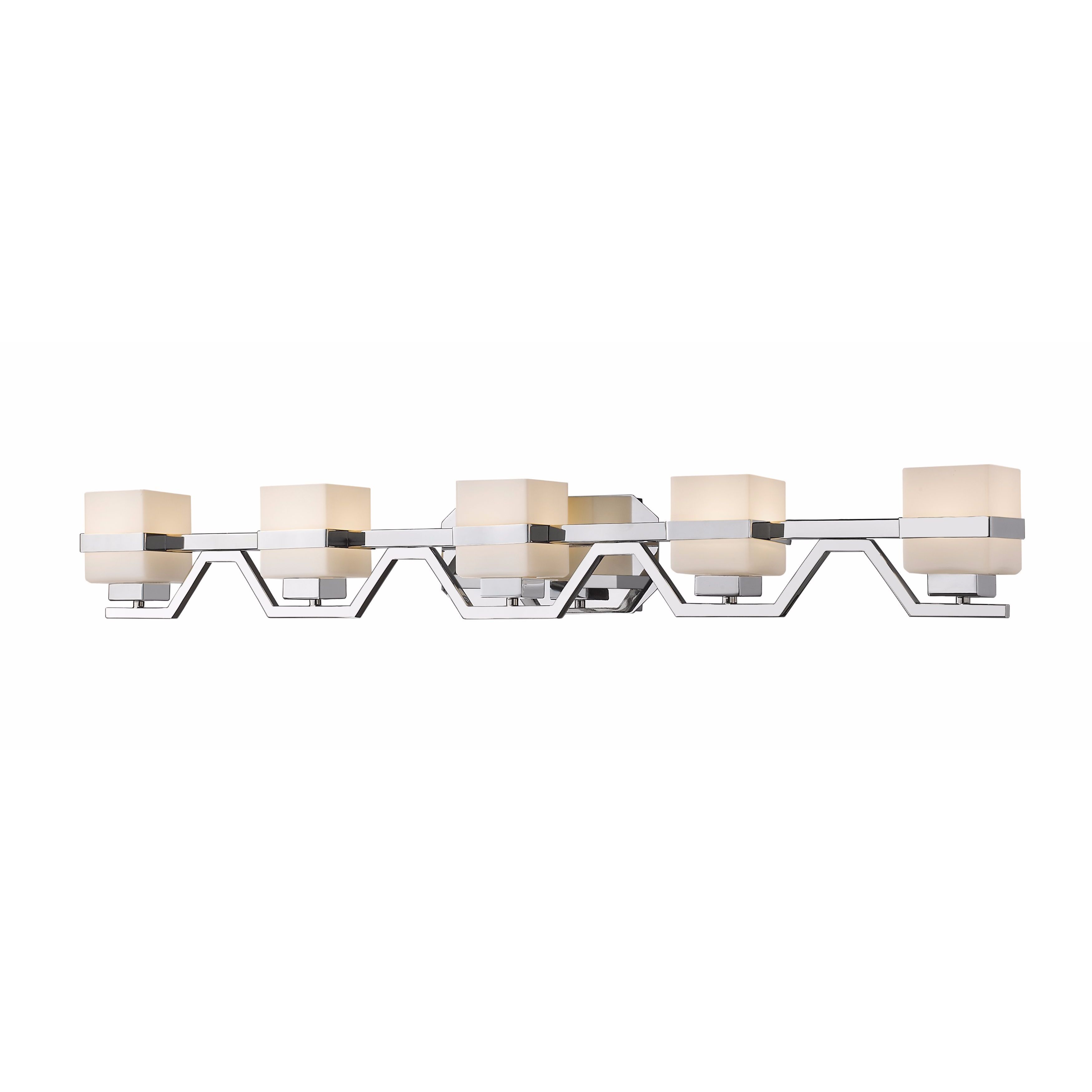 Ascend 5 Light Vanity Light - Silver - Mycitystee