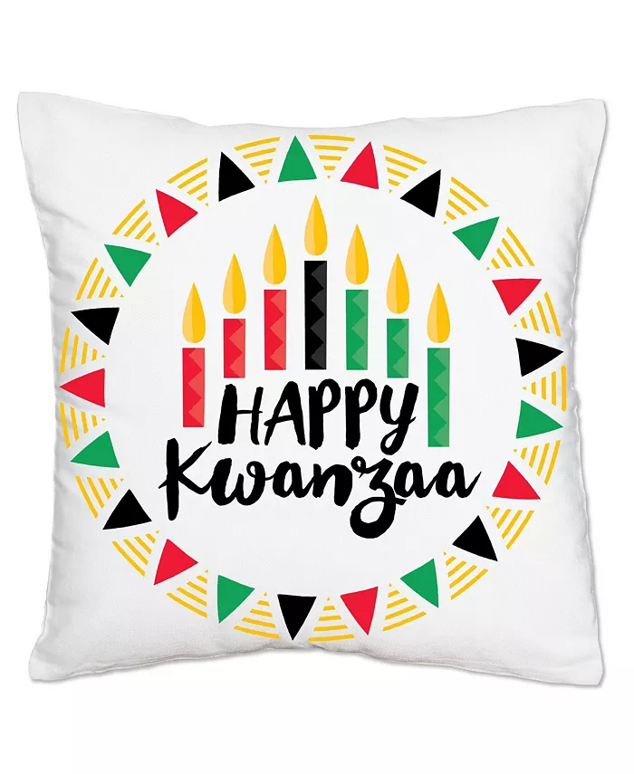 Big Dot of Happiness Happy Kwanzaa African Heritage Decor Cushion Case Throw Pillow Cover 16 x 16 Inc - Mycitystee