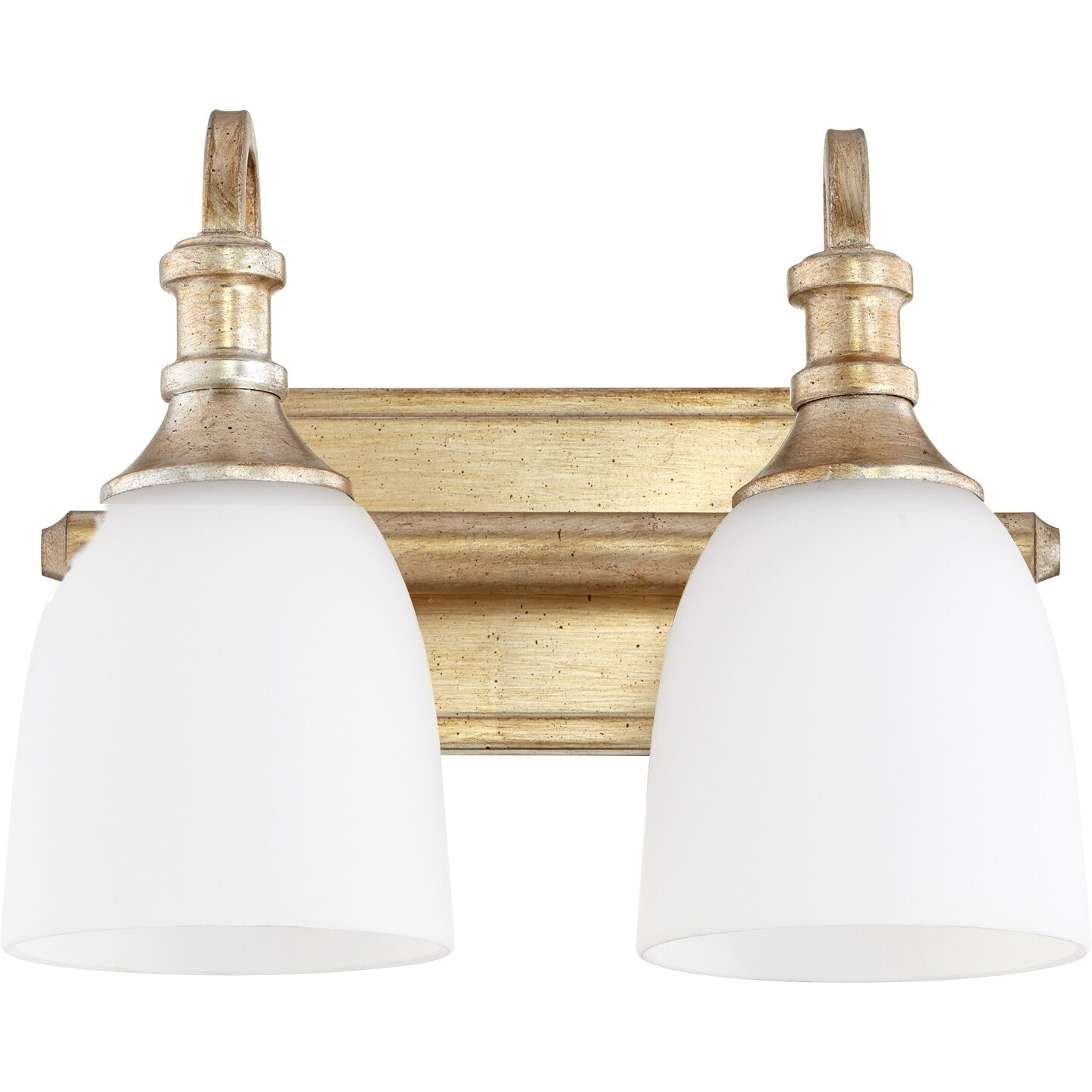 Richmond Aged Silver Leaf 2-light Vanity Lighting - Mycitystee
