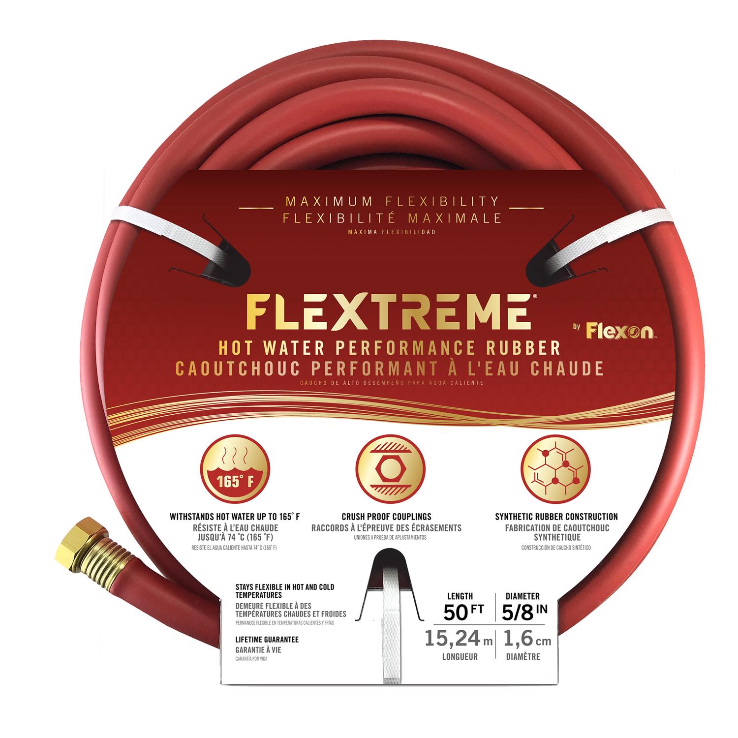Flexon Flextreme 5/8 in. D X 50 ft. L Heavy Duty Commercial Grade Hot Water Hose - Mycitystee