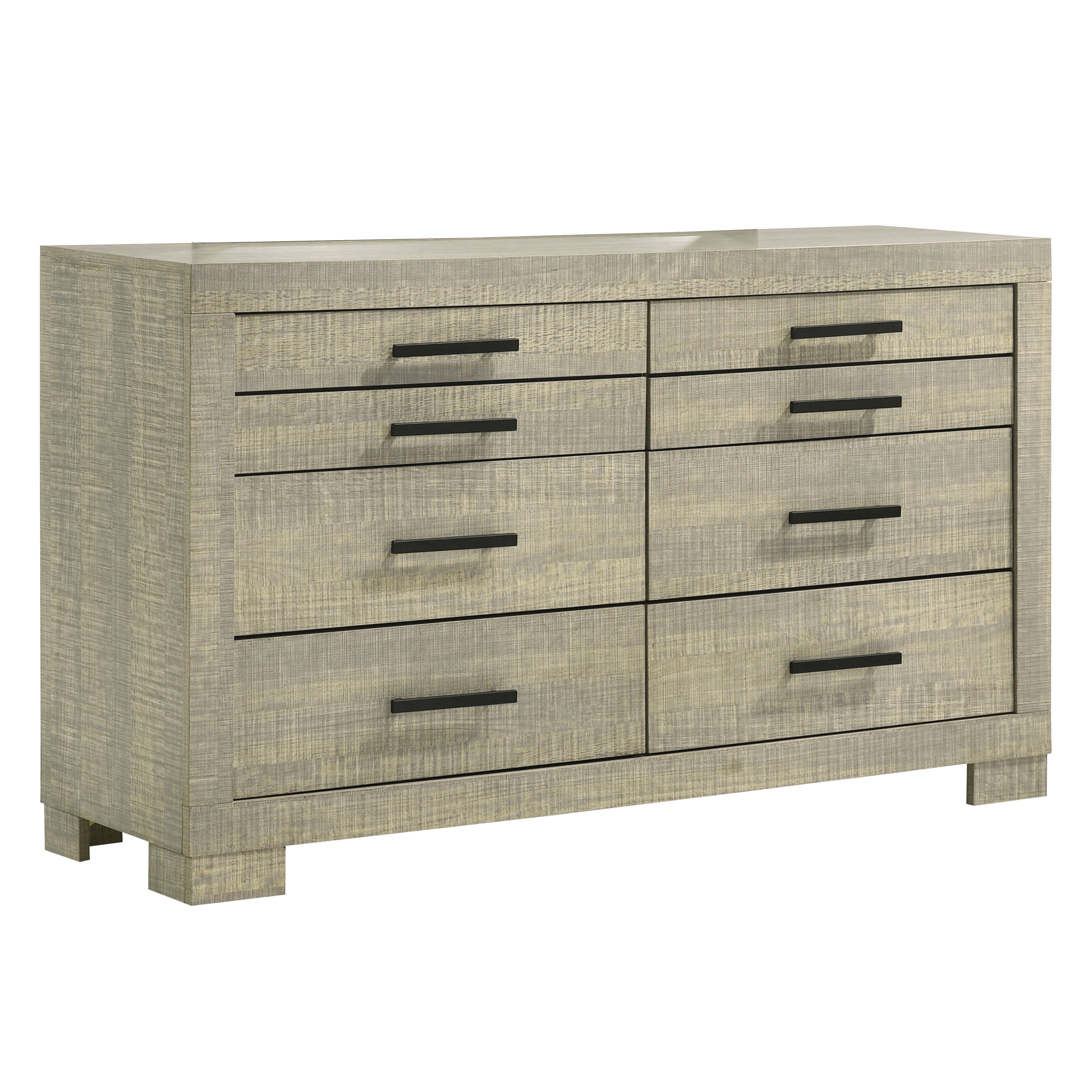 Madison Rough Sawn Grey Oak 6-Drawer Dresser - - 36009048 - Mycitystee