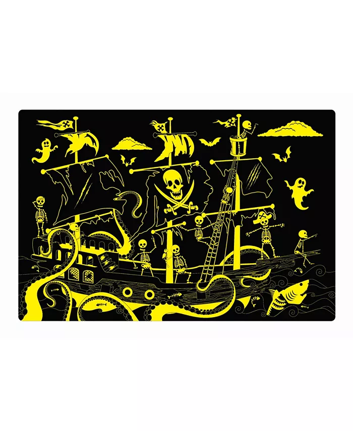 The Learning Journey Puzzle Doubles- Glow In the Dark- Pirate Ship - Mycitystee