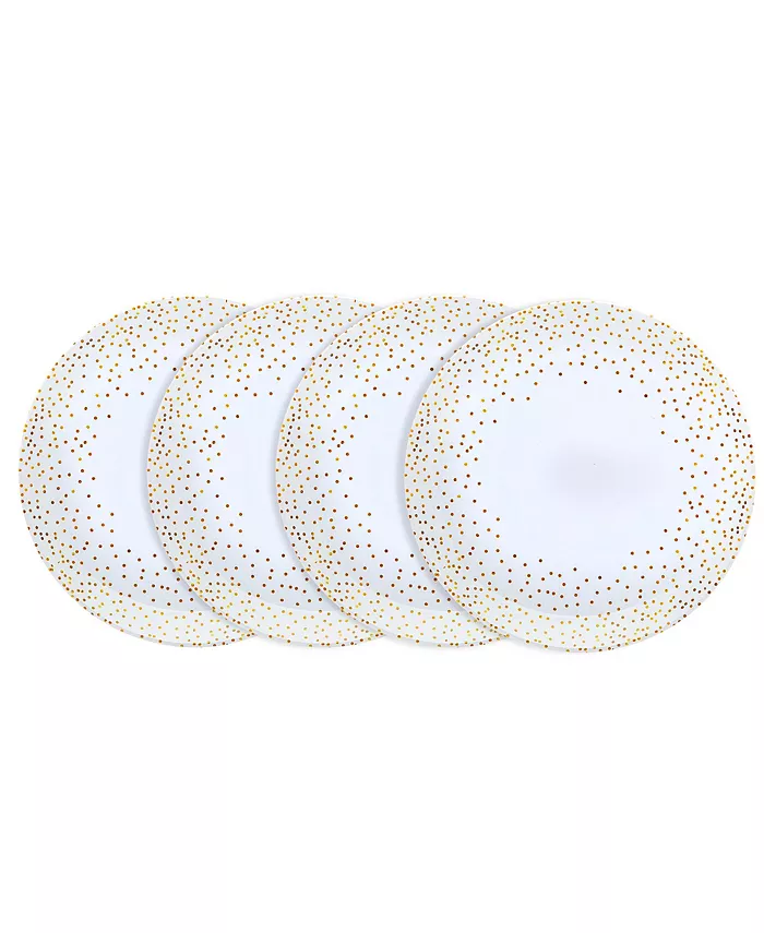 Godinger Alora Melamine Salad Plates - Set of 4 - Mycitystee