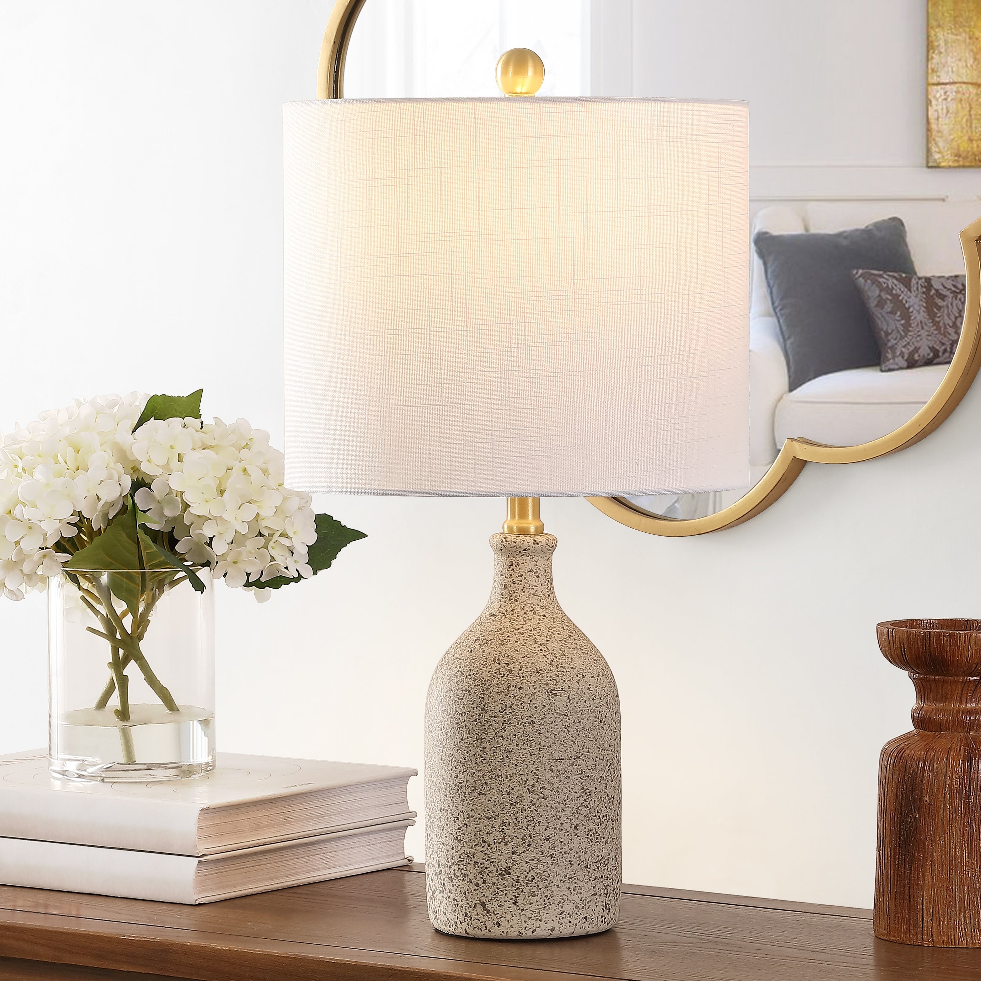 SAFAVIEH Lighting 23-inch Gunnar Ceramic Table Lamp - 12