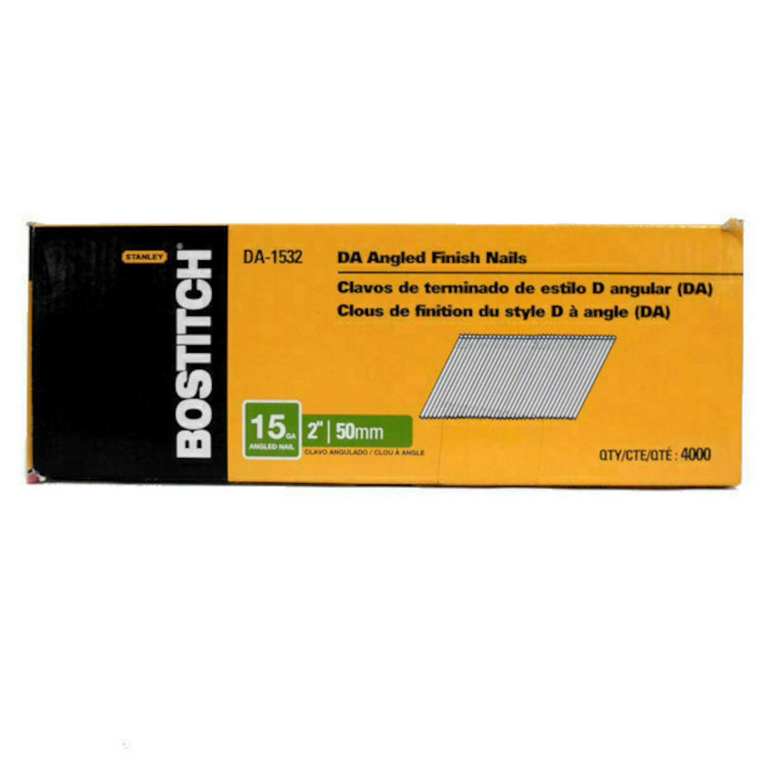Bostitch 2 in. 15 Ga. Angled Strip Coated Finish Nails 4000 pk - Mycitystee
