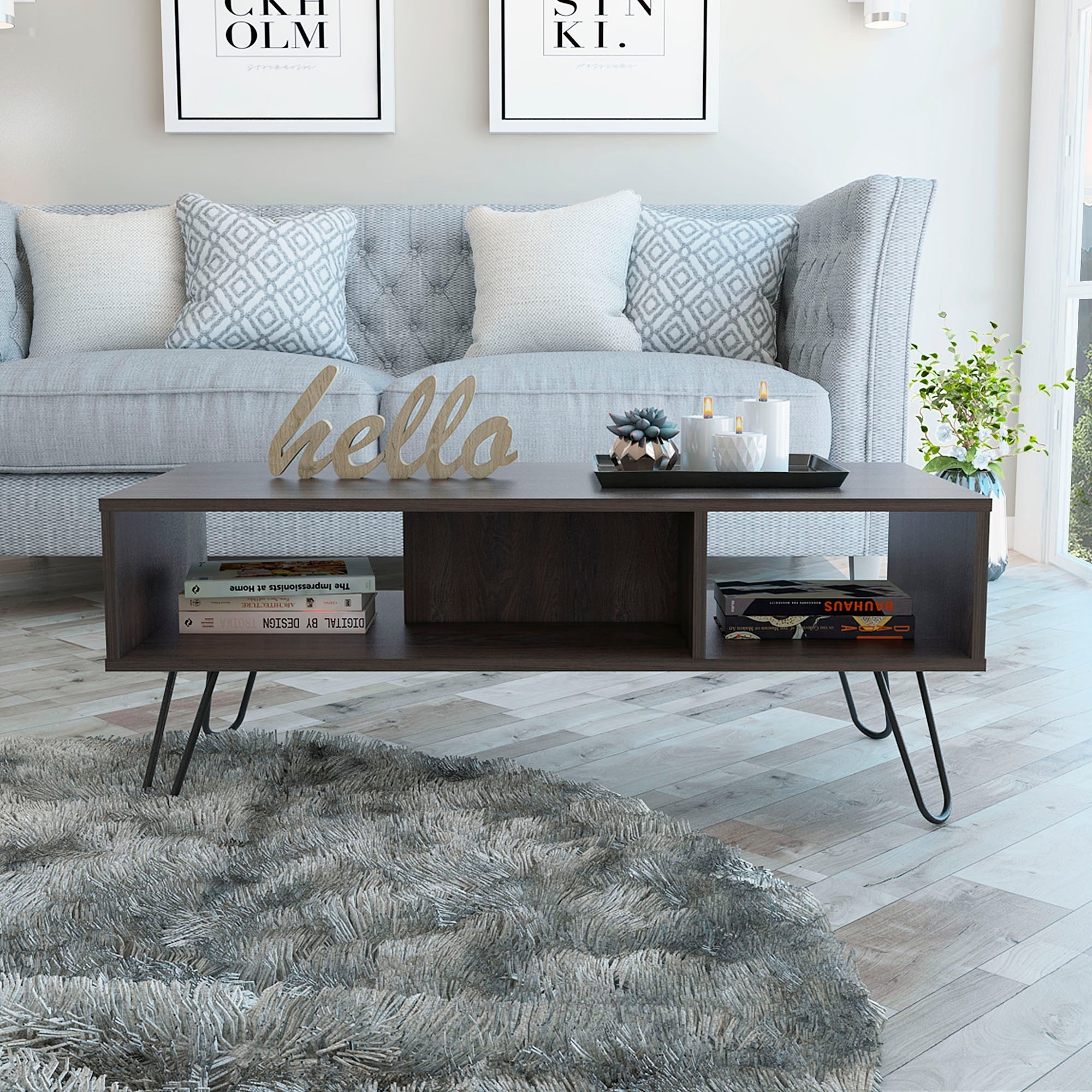 Boahaus Nápoles Coffee Table (Espresso) - Mycitystee