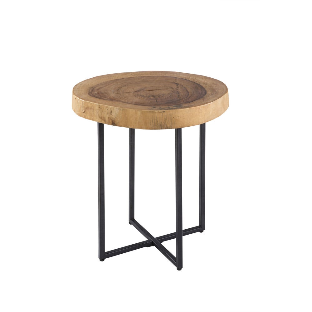 Carbon Loft Fischer Natural and Black End Table - Mycitystee