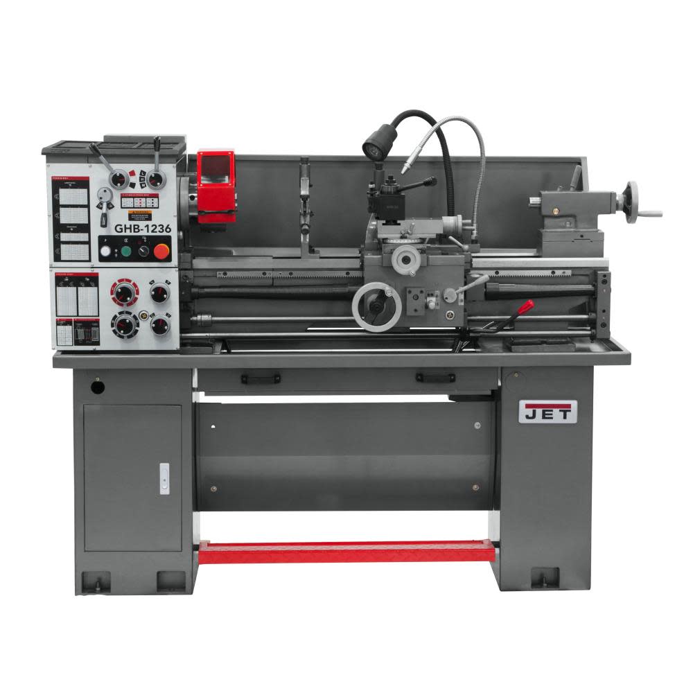 JET 12 x 36 Geared Head Bench Lathe with Newall DP700 323231 from JET - Mycitystee